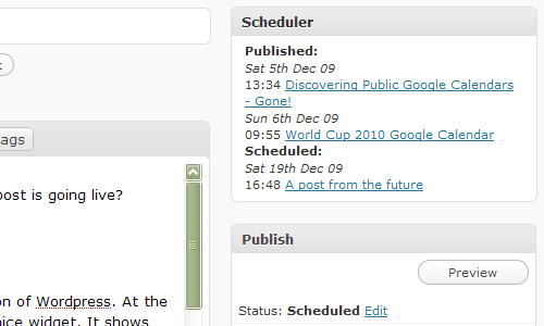 Schedule Planner Screenshot