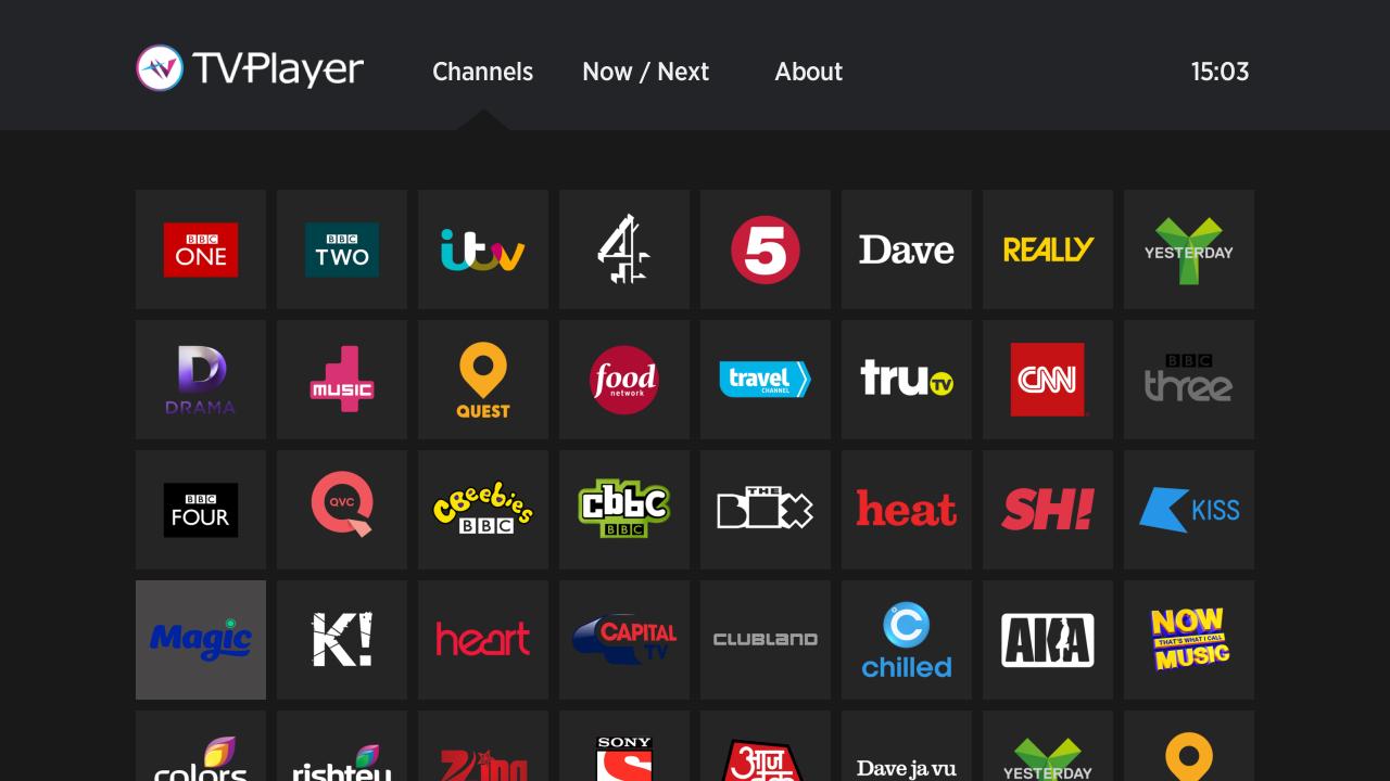 streaming services live tv channel list